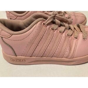 K-Swiss Classic VN Pink Leather Girls Sneakers Kids Shoes Size 2 US